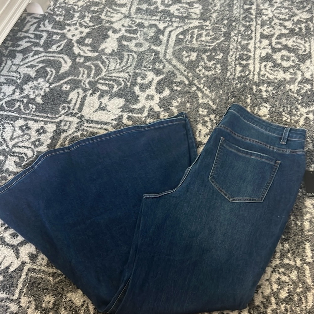 Eloquii wide boot leg jeans